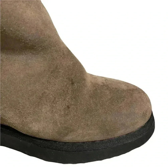 Australia Luxe Hatchet Wedge Suede Shearling Faux Rabbit Fur Boot Size: 8 - Picture 12 of 12